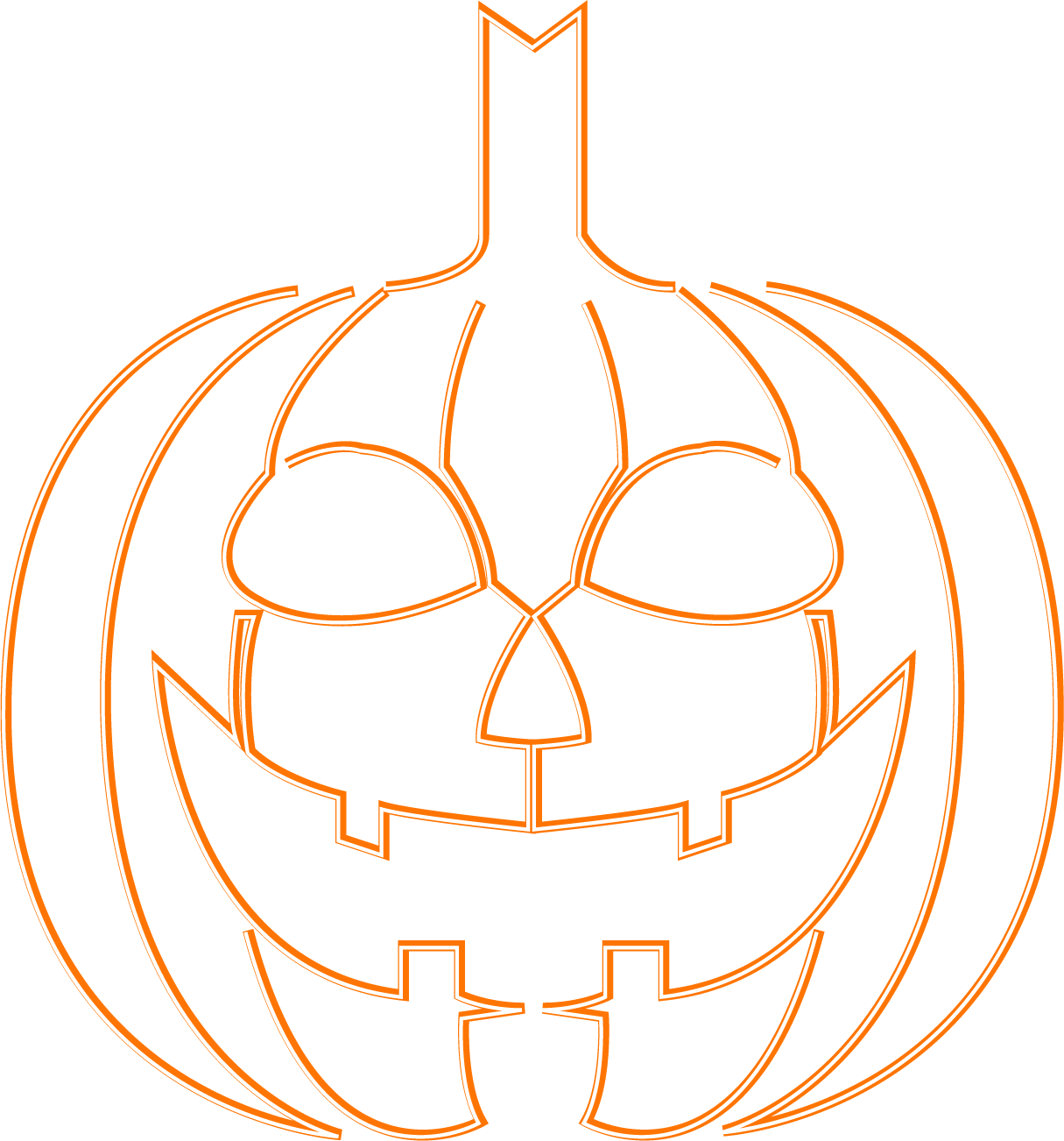 Primary logo of the Neon Nightmares. It is a neon sign of a jack-o-lantern.